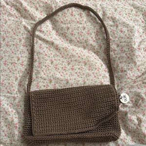 The Sak Tan Crochet Shoulder Bag